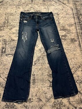 Dark Blue Distressed Women’s Jeans